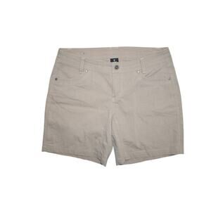 KUHL Shorts Women’s 12 Light Khaki Anfib Outdoor Hiking Camping Pockets Cargo